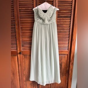 Sorella Vita Sage Bridesmaid Dress, Size 10. Hemmed to height, 5ft 5inches
